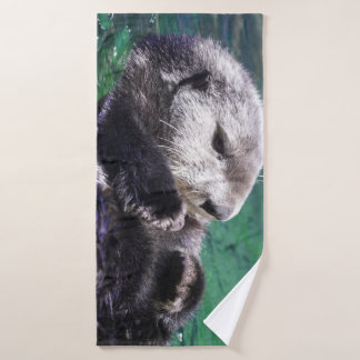 Sea life bath towel