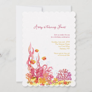 Sea Life Birthday Invitation