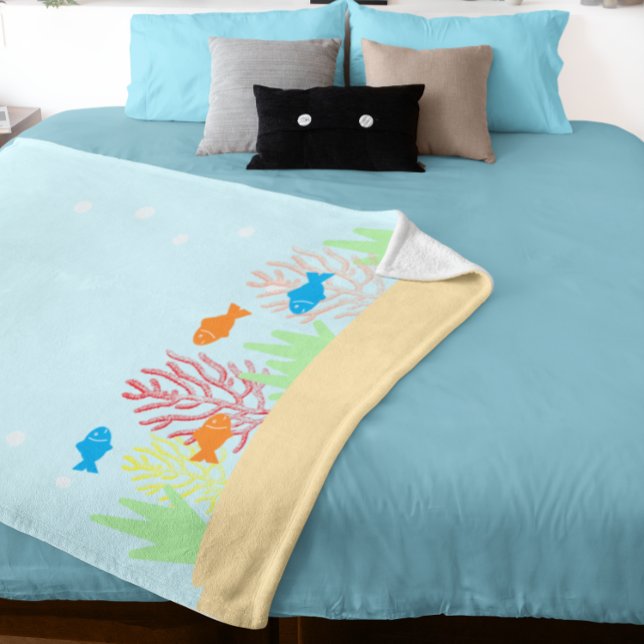 Sea Life Fleece Blanket (Creator Uploaded)