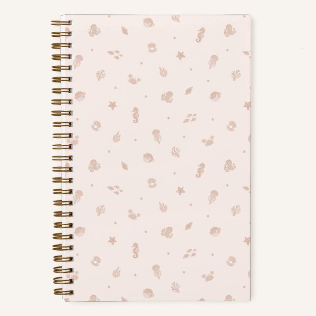 Sea Life Ivory Notebook (Front)