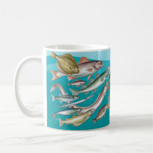 Sea life, Ocean View Fish Mug, Sea Fishing Coffee Mug