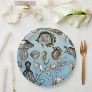 Sea Life Paper Plate