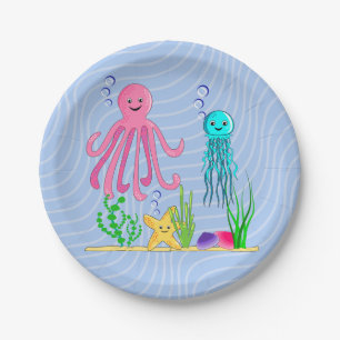 Sea Life Paper Plate