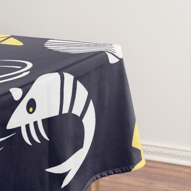 Sea Life Pattern Tablecloth (In Situ)