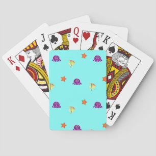 Sea life playing cards