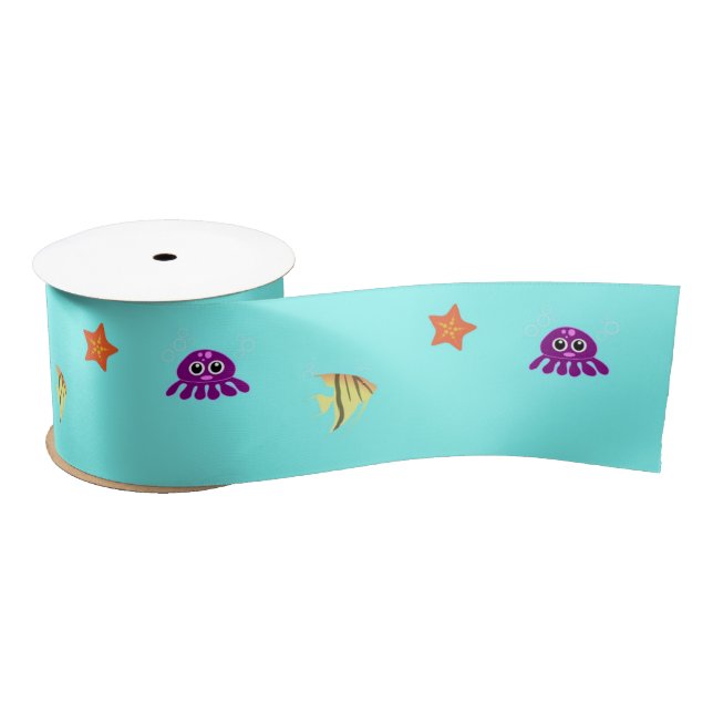 Sea life satin ribbon (Spool)