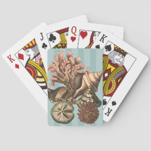 Sea Life Silhouette Playing Cards