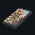 Sea Life Silhouette Tri-fold Wallet<br><div class="desc">This art print displays the finest things in nature within the ocean. Find all the different types of sea life in this image including a Conch Seashell,  Sand Dollars,  and Reefs buried deep in the sea. This art collection is a must have in your next Zazzle products.</div>