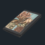 Sea Life Silhouette Tri-fold Wallet<br><div class="desc">This art print displays the finest things in nature within the ocean. Find all the different types of sea life in this image including a Conch Seashell,  Sand Dollars,  and Reefs buried deep in the sea. This art collection is a must have in your next Zazzle products.</div>