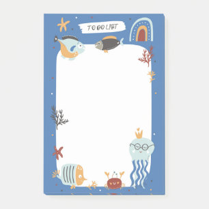 Sea Life To Do List Post-It Notes