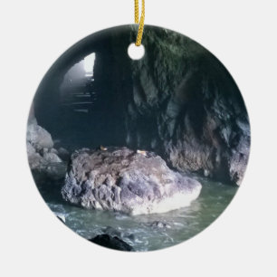 Sea Lion Cave, OR Ceramic Tree Decoration