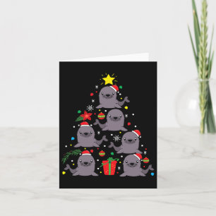 Sea Lion Christmas Ornament Tree Funny Cute Mum Da Card