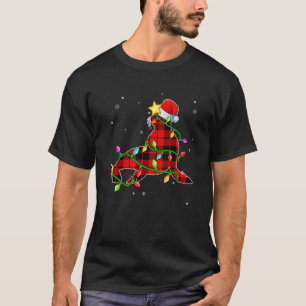 Sea lion Christmas Santa Hat Xmas Lights Holiday T-Shirt