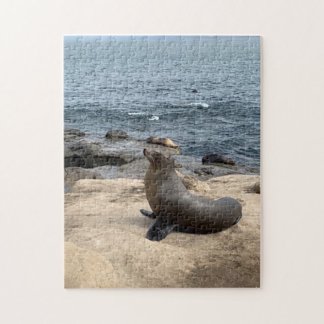 Sea Lion Enjoying Life Photography Puzzle (Vertical)