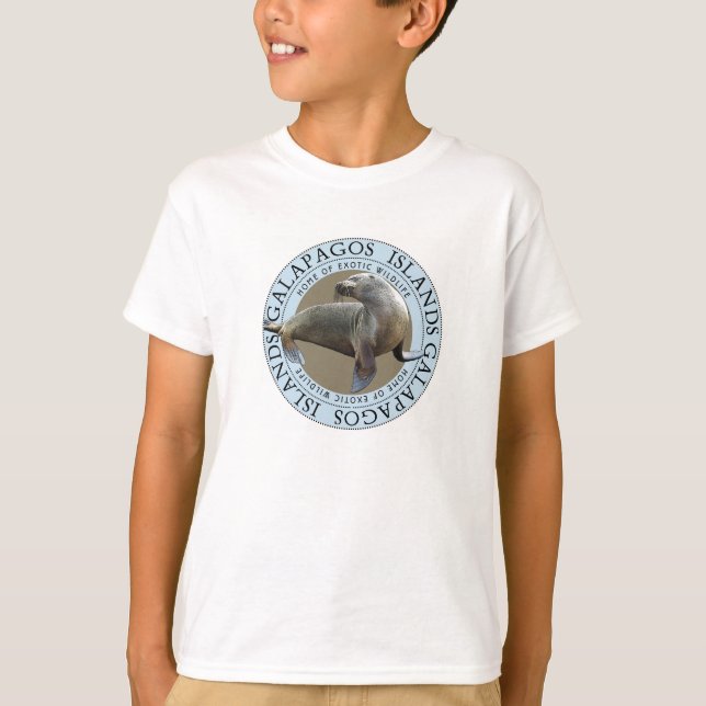 Sea Lion Galapagos Islands T-Shirt (Front)