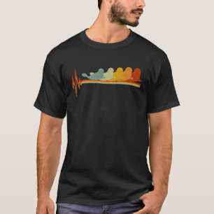 Sea Lion Heartbeat Boys Girls Women Sea Lion Retr T-Shirt