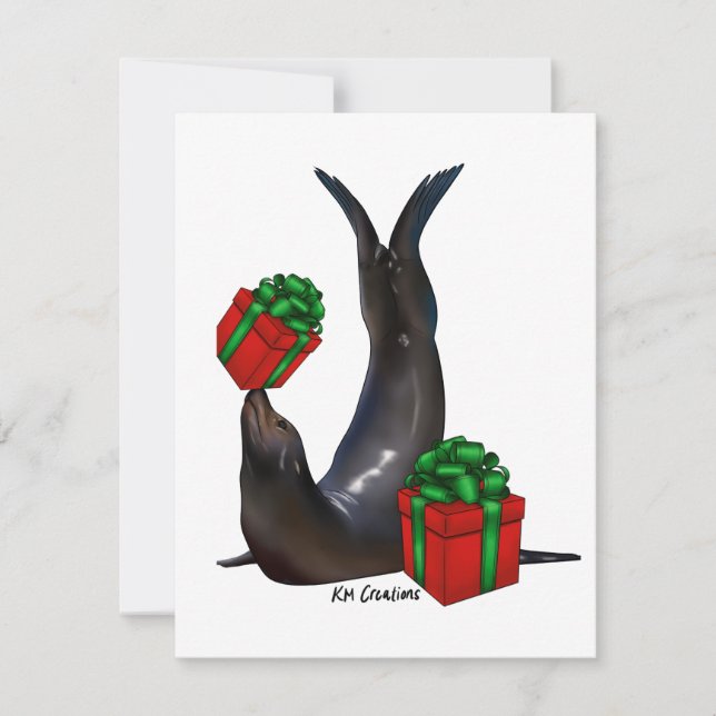 Sea Lion - holiday card (Front)