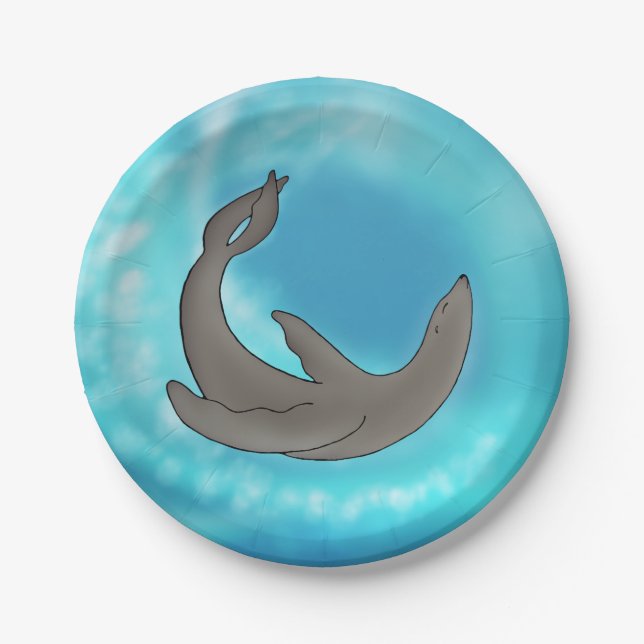 Sea Lion Life Paper Plate (Front)