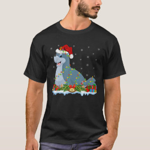 Sea Lion Lover Family Matching Santa Hat Sea Lion T-Shirt