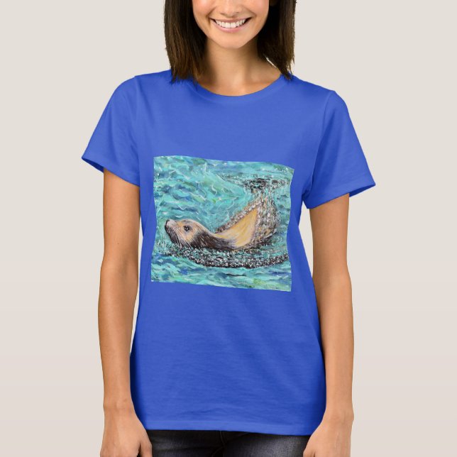 Sea Lion Painting T-Shirt (Front)