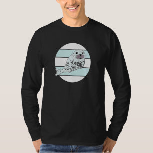 Sea Lion Seal Maritime Animal Seal Stripes Cone Se T-Shirt
