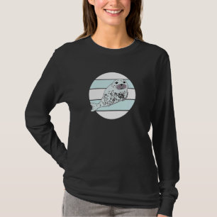 Sea Lion Seal Maritime Animal Seal Stripes Cone Se T-Shirt