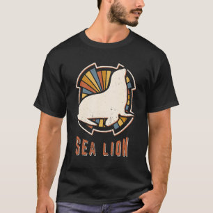 Sea Lion Vintage Classic Retro Animal Love T-Shirt