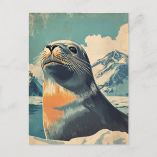 Sea Lion vintage Postcard