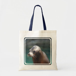 Sea Lion with a Cute Face Tote Bag