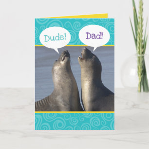 Sea Lions- Love Hanging With Dad Father's Day Card