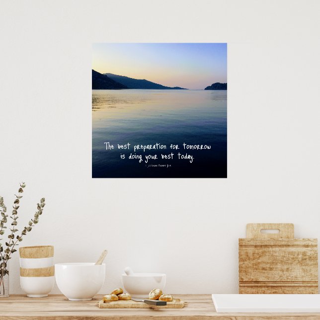Sea Lover’s Motivational Quote Photo Poster (Kitchen)