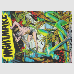 Sea Mermaid Princess Vintage Comics Decoupage Tissue Paper