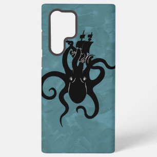 Sea Monster Blue and Black Kraken Samsung Galaxy Case