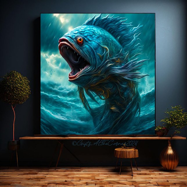 Sea Monster Canvas Print (Creator Uploaded)