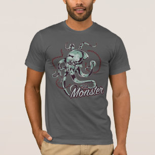 Sea Monster Kraken Vintage Octopus Graphic T-Shirt