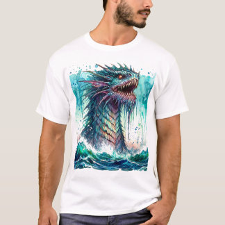 Sea Monster Rising Ocean Horrror T-Shirt