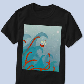 Sea Monster Sailing T-Shirt