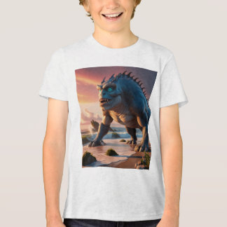 Sea Monster T-Shirt for KIDS by Juan Cabana Tri-Blend Shirt