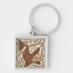 Sea Monster (w/c on paper) Key Ring