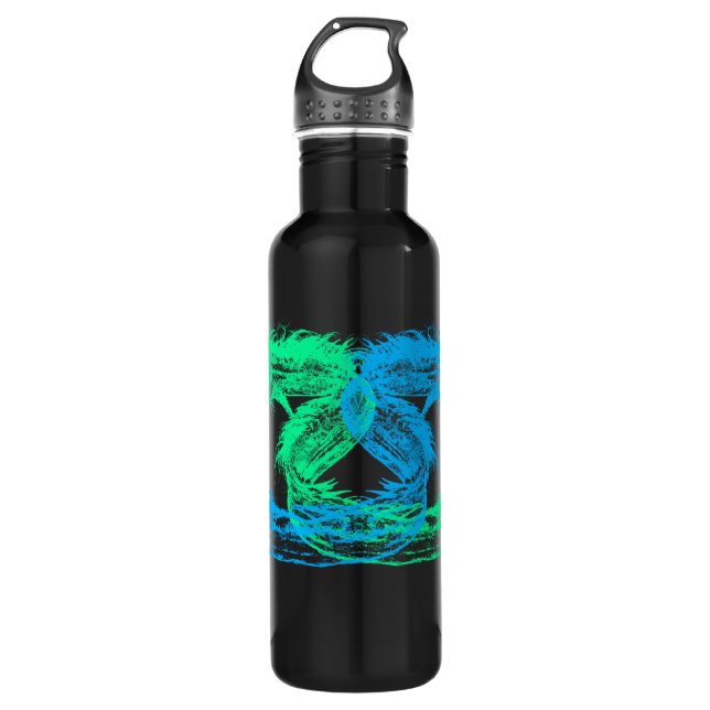Sea Monsters Chose Your Background Colour 710 Ml Water Bottle (Front)