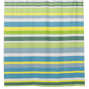 Sea Moode Stripes Shower Curtain