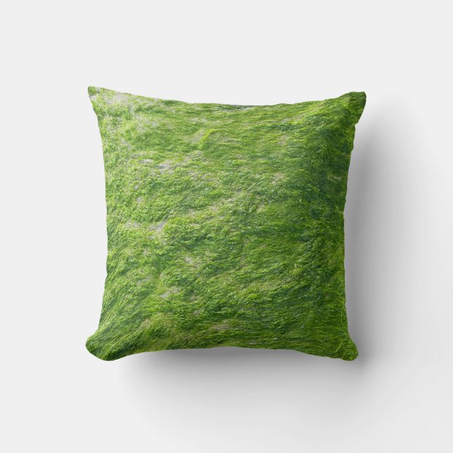 Sea Moss Green Nature Grass Beach Nautical Cushion (Front)