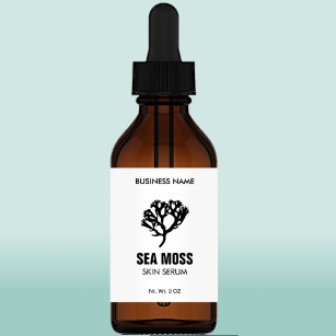 Sea Moss Skin Serum Labels