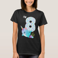 Sea Narwhal Birthday I'm 8 Underwater Ocean Theme 