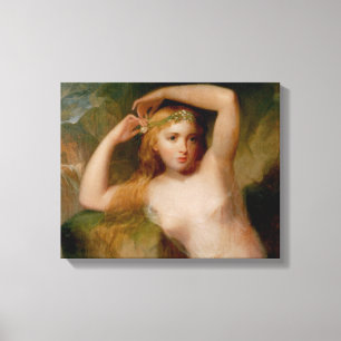 Sea Nymph (by Thomas Sully) Canvas Print