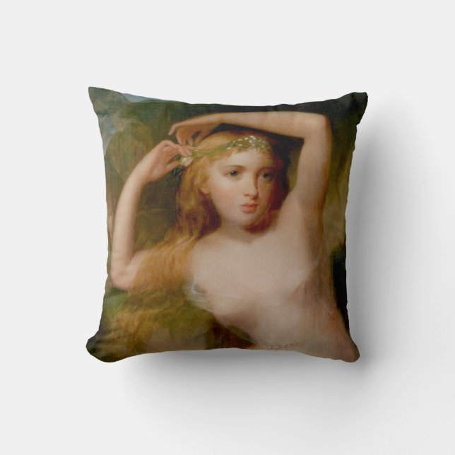 Sea Nymph (by Thomas Sully) Cushion (Front)