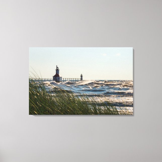 Sea Oats And St Joseph Canvas Print (Front)