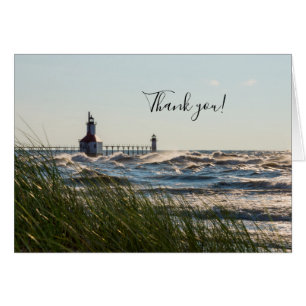 Sea Oats And St Joseph Thank You Card