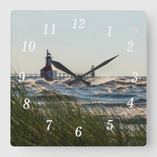 Sea Oats And St Joseph Wall Clock