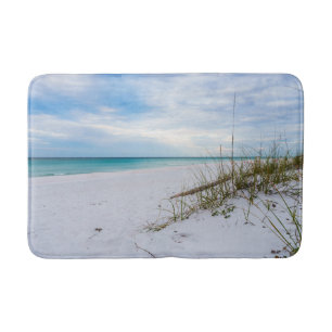 Sea Oats And White Sand Beach Morning Bath Mat